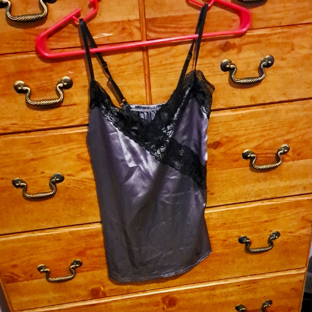 Satin Lace Cami Top